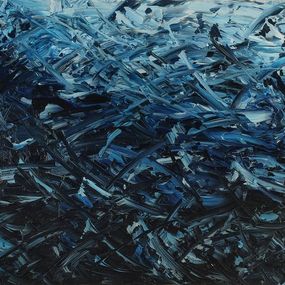 Gemälde, Marine Bleue - La Vague, Thime