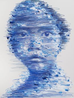 Gemälde, Woman bleue (2), Hom Nguyen