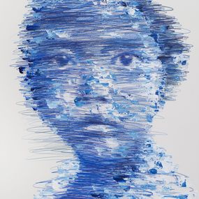 Peinture, Woman bleue (2), Hom Nguyen