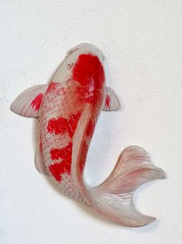 Sculpture, Red koi carp, Vanessa Bonino