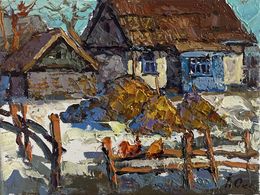 Peinture, The courtyard of the home, Oksana Ivanyuk
