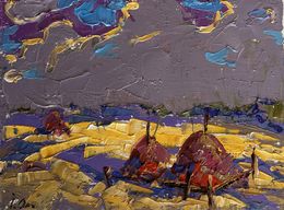 Painting, Autumn golden fields, Ivanyuk Oleksiy