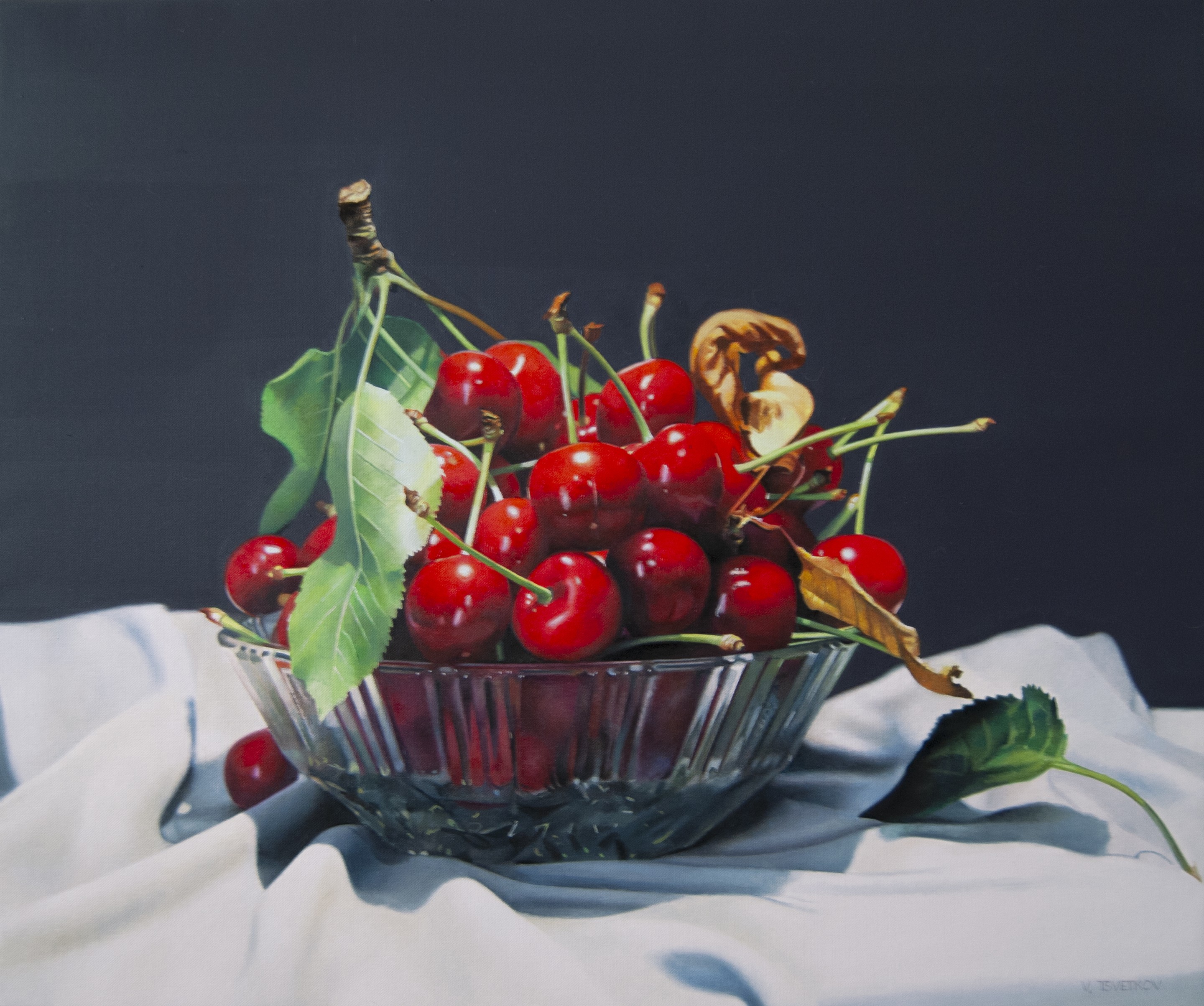 Valeri Tsvetkov, Still life with cherries Valeri Tsvetkov, Still life with cherries