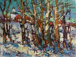 Gemälde, Sunny winter day, Oksana Ivanyuk