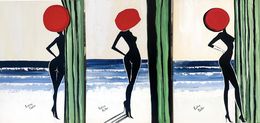 Painting, Triptych: Muses’ Sea Escape, Kristina Mallen