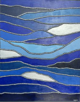 Peinture, Blue waves, Ognyova