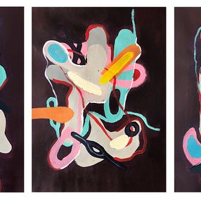 Painting, ADN 400, (Triptych), Alec Franco