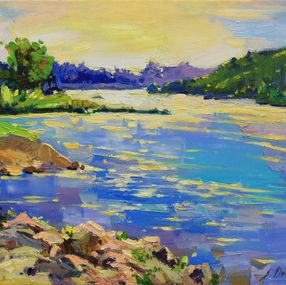Gemälde, Summer on the river, Alisa Onipchenko-Cherniakovska