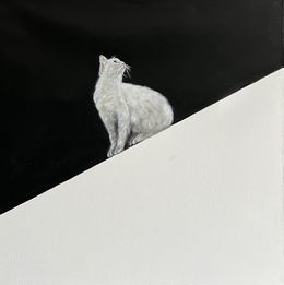 Painting, Minimalist Cat Art That’s Too Cool to Ignore, Victo