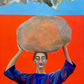 Painting, Burden of Being, Nora Ampova