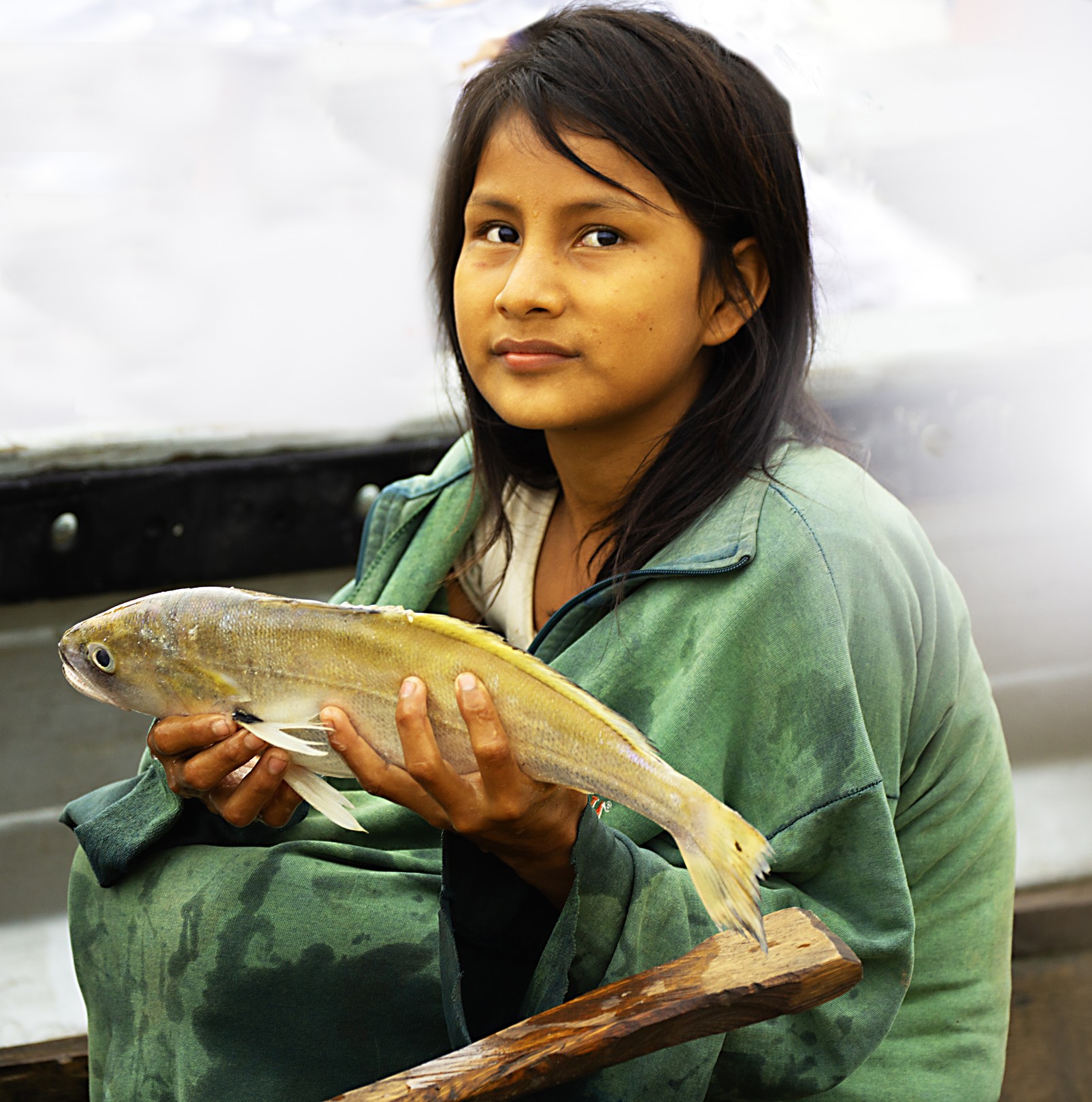 Anthony Horth, Peruvian Amazon Fishing Girl Anthony Horth, Peruvian Amazon Fishing Girl