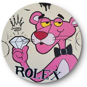 Gemälde, Vinyle Rolex Panther, MHY