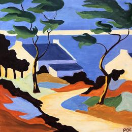 Gemälde, Vers la mer., Odile Pinto-Corbin