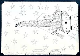 Zeichnungen, Fusé Apollo 11 - La cap canaveral, André Robillard