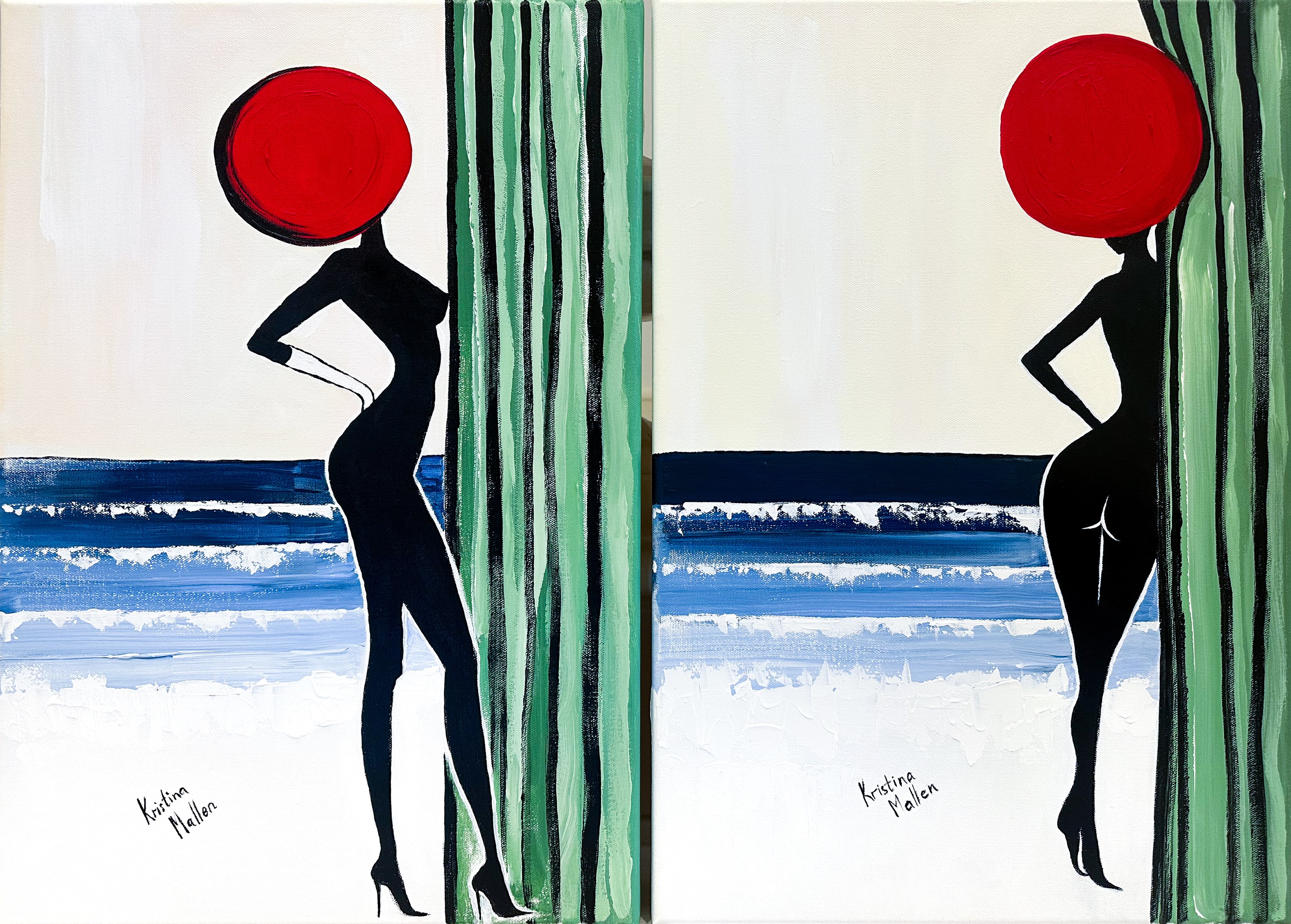 Kristina Mallen, Diptych: L’Observateurs de la Mer Kristina Mallen, Diptych: L’Observateurs de la Mer