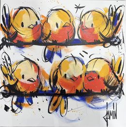Gemälde, Les oiseaux voyageurs, David Jamin
