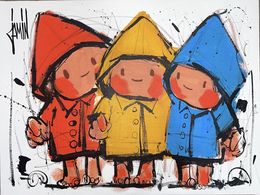 Gemälde, Singing in the rain, David Jamin