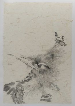 Zeichnungen, Le chêne à trois troncs n°5, Florian Song Nguyen