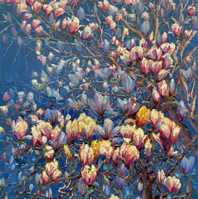 Painting, Magnolia tree, Evgeny Chernyakovsky