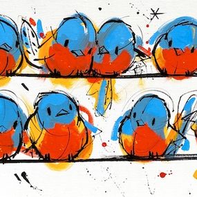 Peinture, Les oiseaux voyageurs, David Jamin