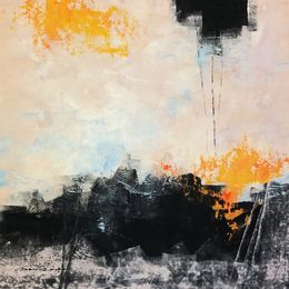 Painting, Minimaliste landscape, Dam Domido