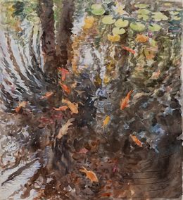 Gemälde, The pond I, Benjamín Lafuente