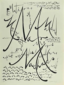 Print, Letter M, Rafael Alberti