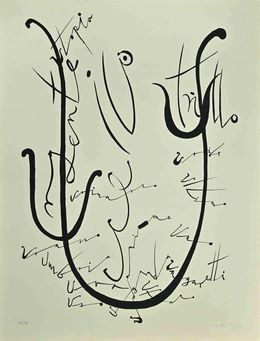 Print, Letter U, Rafael Alberti