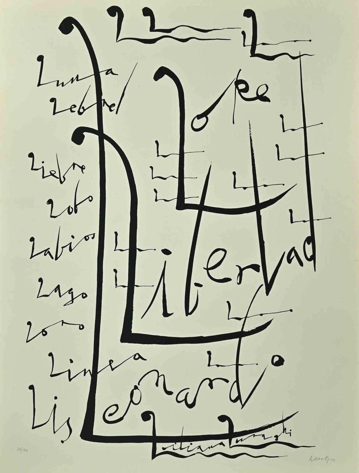 Rafael Alberti, Letter L Rafael Alberti, Letter L
