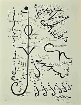 Print, Letter J, Rafael Alberti