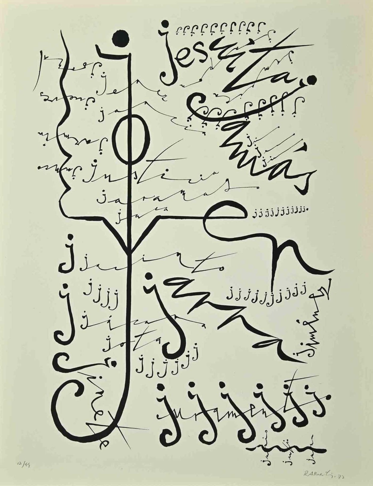 Rafael Alberti, Letter J Rafael Alberti, Letter J