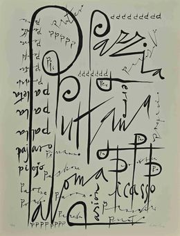 Print, Letter P, Rafael Alberti