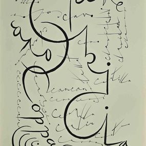 Print, Letter C, Rafael Alberti
