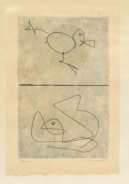 Print, Untitled (Two Birds), Max Ernst