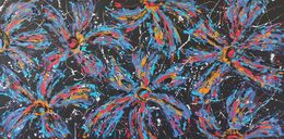 Painting, Disco flowers, Max Yaskin