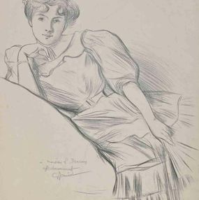 Fine Art Drawings, Woman, Pierre Georges Jeanniot