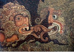 Gemälde, Dragon Kiss, Valery Tatar