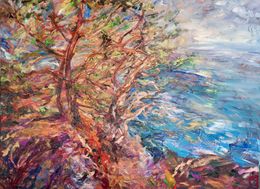 Painting, Mediterranean Pines, Anna Privaloff