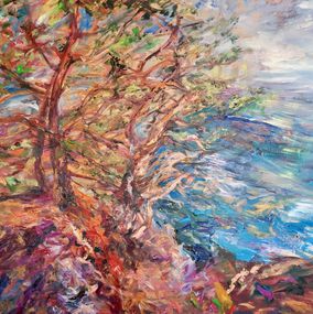Painting, Mediterranean Pines, Anna Privaloff