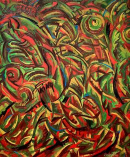 Peinture, Study for the Torah (green books), Valery Tatar