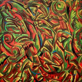 Gemälde, Study for the Torah (green books), Valery Tatar