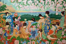 Painting, The Last Supper in the Kuril Islands, Tea with Kaws, Valery Tatar