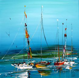Peinture, Marine abstraite 94, Fred Boutet