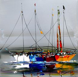 Gemälde, Marine abstraite 95, Fred Boutet