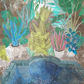 Peinture, Jardin oublié, Cécile Duchêne-Malissin