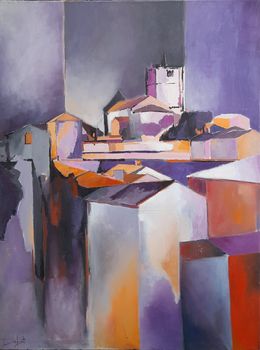 Gemälde, Vue de St-Savinien, Céline Dabot