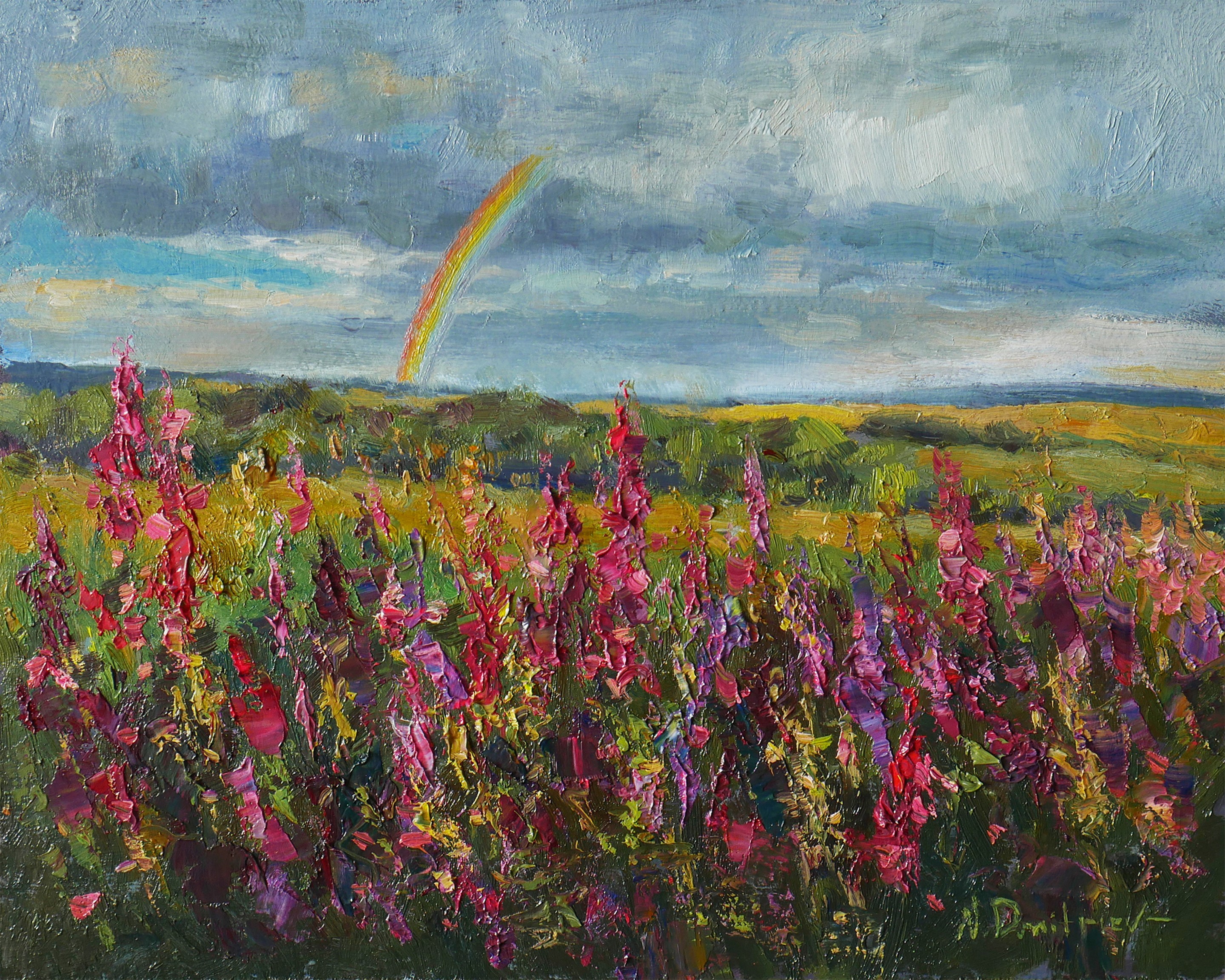 Nikolay Dmitriev, Rainbow Over Sunny Fields Nikolay Dmitriev, Rainbow Over Sunny Fields