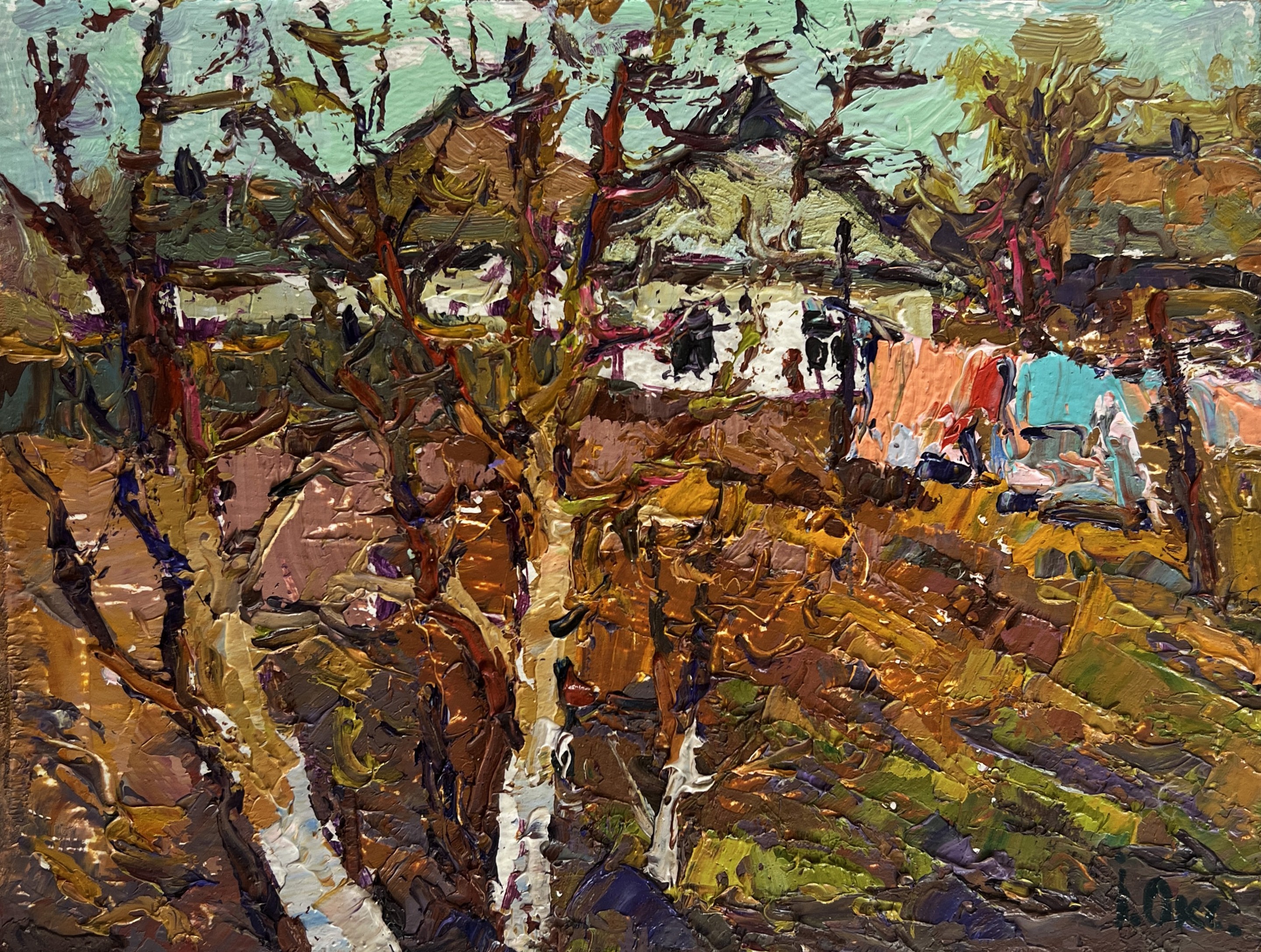 Oksana Ivanyuk, Village with the approach of spring Oksana Ivanyuk, Village with the approach of spring