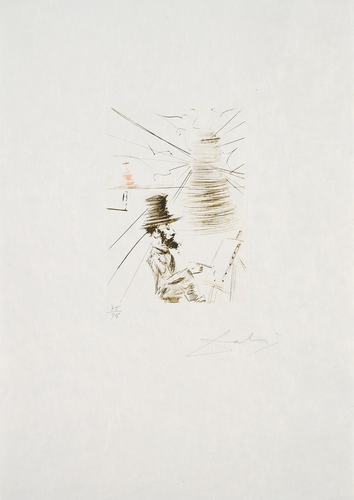Salvador Dali, Toulouse-Lautrec (From: Quinze Gravures) Salvador Dali, Toulouse-Lautrec (From: Quinze Gravures)