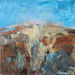 Painting, Blues hurlant, Milcheva Emilia